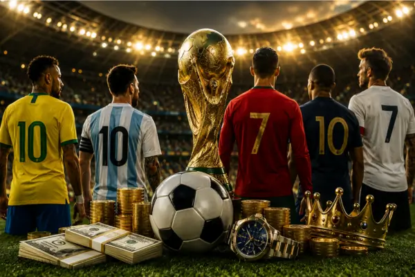 Jogadores Mais Ricos da Copa do Mundo? Conheça as Fortunas dos Craques do Futebol Mundial